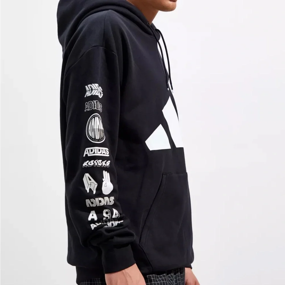 Adidas Trefoil Print Hoodie Sweatshirt